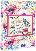 Resim Rabsev RS306 Fotoğraf Albümü 10x15cm 200 Fotoğraf Kapasiteli Çiçekler Desenli Lüks Albüm 
