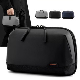 Resim Kompakt | Çok Bölümlü Seyahat Düzenleyici Çantası - Kablolar, Güç Bankaları, Sert Diskler, Telefonlar, Kulaklık ve Aksesuarlar için Şık Volkan Tasarımı - Taşınabilir Kozmetik ve Tuvalet Malzemeleri Saklama Kutusu, Seyahat Ba 