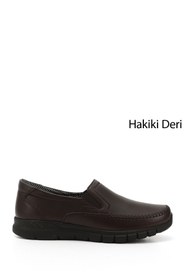Resim Gönderi(r) Kadın Kahverengi Hakiki Deri Comfort Ayakkabı 