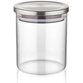 Resim The Mia Boroksilikat Cam Kavanoz 680cc Gümüş CAM0166 