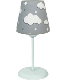 Resim Şenay Aydınlatma Çocuk Odası Konik Kumaş Abajur-Gri Bulut Diğer 