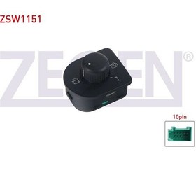 Resim Zegen-zsw1151 - Ayna Ayar Anahtarı 10 Pın Resıztanslı Katlanır 