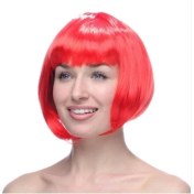 Resim Kırmızı Peruk Saç 