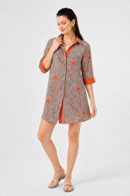 Resim Palmiye desenli kısa Edesia gömlek tunik - L/XL (44-46) 