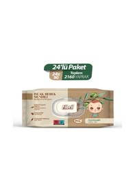 Resim Fibril Zeytinyağlı Islak Bebek Mendili 24x90'lı Paket 2160 Yaprak 