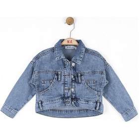 Resim Nk Kids Kız Kot Ceket 24ynk36715 Mavi 