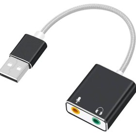 Resim Datastar İkili Aux USB Kablolu Ses Kartı 