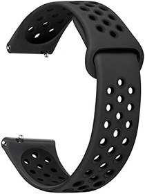 Resim Microsonic Samsung Gear S3 Frontier için Rainbow Gently Band Kordon Siyah [Gear S3 Frontier ile Uyumlu Kordon - Siyah] 