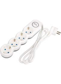 Resim Vea VE-2S4S 4'lü 1.5 mt Kablolu Anahtarlı Grup Priz 