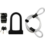 Resim Humble Yol Bisikleti Katlanır Bisiklet Için 1.2m Kablolu Ağır Hizmet Güvenliği U Kilidi (Yurt Dışından) 