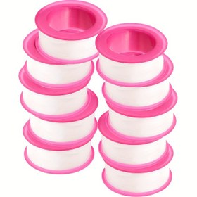 Resim 10 rulo teflon bant, endüstriyel bant, 4.5 cm (uzunluk) * 1.5 cm (genişlik) PTFE bant, duş başlığı dişli bandı, hortum bandı, beyaz 
