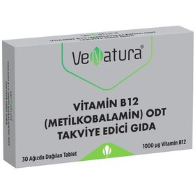 Resim Venatura Vitamin B12 Metilkobalamin ODT 30 Tablet Kutu 