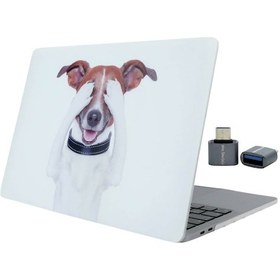 Resim Apple Uyumlu MacBook Air M1 Kılıf 13inç Dog01nl Touchıdli M1 Air A2337 A2179 A1932 İle Uyumlu Açık Mavi 