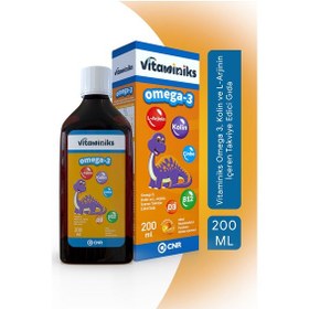 Resim Vitaminiks Omega 3 Kolin ve L-Arjinin İçeren Takviye Edici Gıda 200 ML 