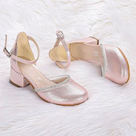 Resim Kiko Kids Ressa Vakko Taşlı Kız Çocuk 5 Cm Topuklu Sandalet Abiye Ayakkabı 