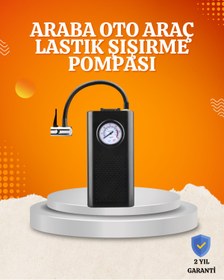 Resim AyrStore Taşınabilir Elektrikli Oto Motosiklet Bisiklet Lastik Şişirme Pompası 
