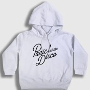 Resim Presmono Unisex Çocuk Beyaz Rare To Die Panic! at the Disco Kapüşonlu Sweatshirt 