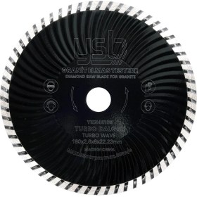 Resim 180 mm Turbo Dalgalı Granit Elmas Testere 