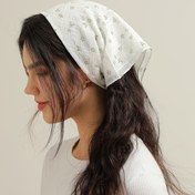 Resim Kadınlar için çiçek desenli saç bandanası başörtüsü kadınlar için kumaş başbandı vintage saç fuları 