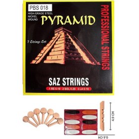 Resim Pyramid 0.18 Kısa Sap Profosyonel Bağlama Teli 