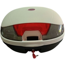 Resim 46 Litre Motor Arka Çanta Beyaz 