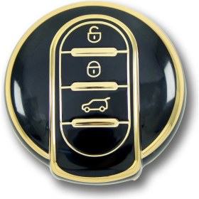 Resim Babikamium Mini Cooper, Countryman F Serisi Siyah Oto Anahtar Kumanda Kabı Kılıf Oto Anahtarlık 