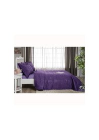 Resim Taç Yatak Örtüsü Seti Happy Days Truva Kahve Çift Kişilik 