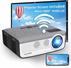 Resim Vili Nice 8500L Bluetooth Projeksiyon Cihazı 4k Destekler No Name