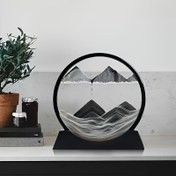 Resim Gelişmiş Ev Dekoru Dinamik Kum Saati, Cam Malzeme, Pil Gerektirmez, Kolay Ofis Dekorasyonu İçin, Festival Hediye Değişimi İçin 