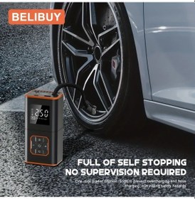 Resim Oldfriend Taşınabilir Şarjlı 150 Psı Lastik Şişirme Cihazı Led Ekran Power Bank Fener 