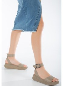 Resim Vizon Hakiki Deri Kadın Sandalet Sk23y501-vzn 001 