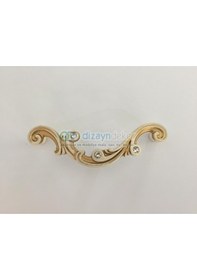 Resim Swarovski Taşlı 96 Mm. Antik Altın Krem 