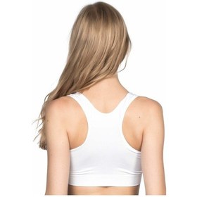 Resim Moon Wear Beyaz Mı Emay 4001 Soft Sporcu Büstiyer Beyaz 