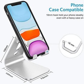 Resim Hobimtek HT-50 Alüminyum Telefon Standı Tutucu Aşağı Yukarı Hareketli iPhone ile Uyumlu Galaxy Huawei Xiaomi 