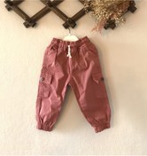 Resim MAİBELLA Unisex Bebek Pembe Kargo Pantolon 