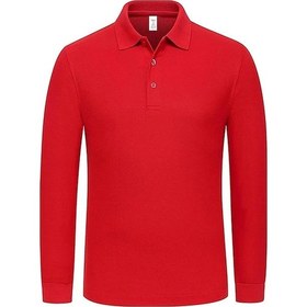 Resim Mood Agenda Kız Çocuk Uzun Kol Polo Yaka Okul T-shirt Kırmızı 