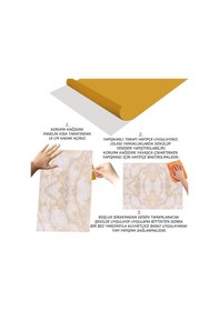 Resim Tink Kendinden Yapışkanlı Bej Desenli Pvc Panel 41x62 Cm 