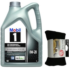 Resim Mobil 1 0W-20 Tam Sentetik Motor Yağı 5 L + Gojo Boyun Yastığı 