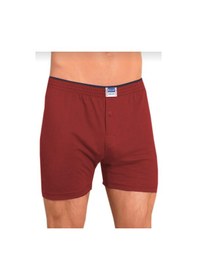 Resim Berrak 1099 Erkek Penye Boxer Şort 3 Adet Bordo 