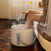 Resim Lüks Taşınabilir Ayak Spa - Gelişmiş Sıcaklık Kontrolü, Köpük Masajı & Yatıştırıcı Banyo için En İyi Rahatlama - Kadınlar için Kolay DIY Ev Spa Deneyimi 