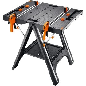 Resim Worx WX051 Çok Fonksiyonlu Katlanabilir Çalışma Tezgâhı + 2 Adet Tetik Işkence 