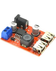 Resim Hobi Mekatronik LM2596S Çift USB Voltaj Düşürücü (6-40 GIRIŞ-5V 3A Çıkış) 