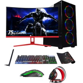 Resim Ramtech DG257 İ5-6500 8gb Ram 128GB SSD 500GB HDD 4gb Ekran Kartlı 27" Oyuncu Pc 