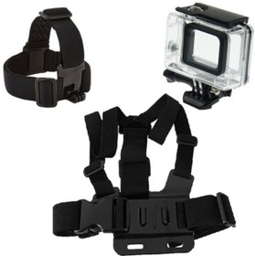 Resim Gplus Hero 5 Hero 6 Su Geçirmez Muhafaza Kafa Bandı Göğüs Kemerli 5 Parça Set GO200 
