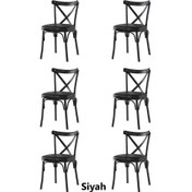 Resim Sweet Home 6 Adet Çapraz Bahar Sandalye 