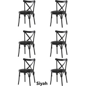 Resim Sweet Home 6 Adet Çapraz Bahar Sandalye 