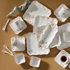 Resim Karaca Vanity 32 Parça 6 Kişilik Kahvaltı Takımı Kare 