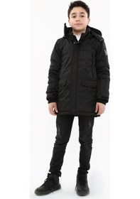 Resim Erkek Çocuk Mont 51274 Siyah 