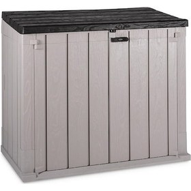 Resim Badepo Toomax Stora Way 840L Bahçe Depolama Sandığı, Dolabı Gri/Antrasit Gri 