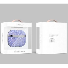 Resim Airpods 2 (2.nesil) Bright Simli Airpods Kapak Derin Mor 